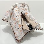 Babycity Pamuk Müslin Çok Amaçlı Çift Katlı Müslin Puset Örtüsü ve Minderi - 0 - 13 kg - Haki