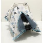 Babycity Pamuk Müslin Çok Amaçlı Çift Katlı Müslin Puset Örtüsü ve Minderi - 0 - 13 kg - Kiremit