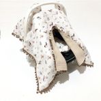 Babycity Pamuk Müslin Çok Amaçlı Çift Katlı Müslin Puset Örtüsü ve Minderi - 0 - 13 kg - Renkli