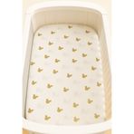 Babycitytr %100 Pamuk Lastikli Anne Yanı Bebek Yatağı Çarşafı 40x80cm Yumuşak Kumaş Hassas Cilt Uygun
