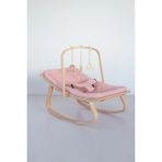 Babycom Pembe Ana Kucağı Ahşap Oyuncaklı Ergonomik Yapı ile Güvenli Bebek Taşıma