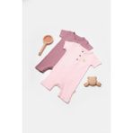 BabyCosy Organic Wear Bebek 2'li Kısa Kollu Tulum, %50 Bambu - %50 Organik Pamuk, Bebek ve Yenidoğan Serisi - CSYB9036 - 12 - 18 Ay