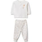 BabyCosy Organic Wear Bebek Alt Üst Takım %100 Organik Pamuk , Bebek - Yenidoğan- CSY3064 - 12 - 18 Ay - Ekru
