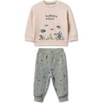BabyCosy Organic Wear Bebek Alt Üst Takım %100 Organik Pamuk , Bebek - Yenidoğan- CSY8210 - 3 - 6 Ay - Green