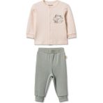 BabyCosy Organic Wear Bebek Alt Üst Takım %100 Organik Pamuk , Bebek - Yenidoğan- CSY8215 - 6 - 9 Ay - Green