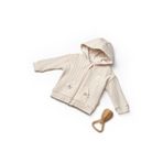 BabyCosy Organic Wear Bebek Kapüşonlu Ceket %100 Organic Pamuk Yenidoğan Serisi - CSY8118