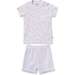 BabyCosy Organic Wear Bebek Kısa Kollu Tişört ve Pantolon Takımı, %100 Pamuk, Bebek ve Yenidoğan Serisi - CSYM31114 - 9 - 12 Ay - Gri