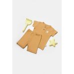 BabyCosy Organic Wear Bebek Şort ve Tişört Takımı, %50 Bambu - %50 Organik Pamuk, Bebek ve Yenidoğan Serisi - CSYB9042 - 12 - 18 Ay - Kiremit