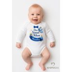 Babyden's Sünnet Kıyafeti Erkek Bebek Body %100 Pamuk – Ben Sünnet Oldum Maşallah Baskılı Zıbın – Uzun Kol Body - 9 - 12 Ay - 001-Beyaz