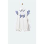 Babydola 12983 Kız Bebek Kısa Kollu Fiyonklu Tulum