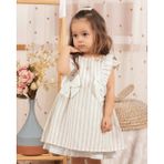 Babydola 15011 Kız Bebek Fiyonk Detaylı Güpürlü Kahve Elbise - 12 - 18 Ay - Kahverengi
