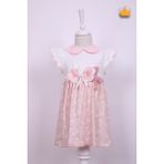 Babydola Kız Bebek Bayramlık Çiçekli Elbise 15223 - Standart - Renkli