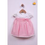 Babydola Kız Bebek Bayramlık Dantelli Elbise 15077 - Pembe - Standart