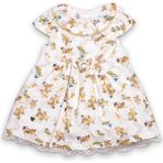 Babydola Kız Bebek Elbise Set Çiçekli Dantel Detaylı Bayramlık 5'li Kutu Ekru 11726 - Sarı - 12 Ay