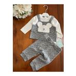 Babydola kız ve erkek bebek için eşofman alt üst takım ayıcık model