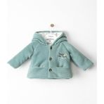 Babydola Pamuk Polar Erkek Bebek Kapüşonlu Mont - Mint - 1,5 Yaş
