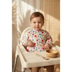 Babydonat Berrybright Tropikal Meyve Desenli Su Geçirmez Cepli Kollu Bebek Mama Önlüğü - Blw Uyumlu Leke Tutmaz Aktivite Önlüğü 6-24 Ay - Çok Renkli - Standart