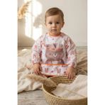 Babydonat Bery Boho Sıvı Geçirmez Uzun Kollu Bebek Mama Önlüğü - Boho Ayıcık Desenli, Cepli ve Leke Tutmaz Blw Önlüğü 6-24 - Çok Renkli - Standart