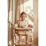 Babydonat Bunny Bliss Su Geçirmez Kollu Bebek Mama Önlüğü - Leke Tutmaz Blw Uyumlu Tavşan Desenli Mama Önlüğü 6-24 Ay - Çok Renkli - Standart