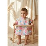 Babydonat Flora Bloom Sıvı Geçirmez Cepli Bebek Mama Önlüğü - Suluboya Çiçek Desenli Premium Mama Önlüğü 6-24 Ay - Çok Renkli - Standart