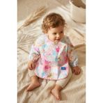Babydonat Flora Desenli Sıvı Geçirmez Uzun Kollu Bebek Mama ve Aktivite Önlüğü - Leke Tutmaz Cep Detaylı Premium Tasarım 6-24 Ay - Çok Renkli - Standart