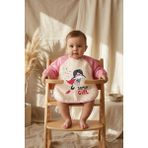 Babydonat Super Girl Desenli Sıvı Geçirmez Uzun Kollu Bebek Mama ve Aktivite Önlüğü - Pembe Puantiyeli Blw Uyumlu 6-18 Ay - Çok Renkli - Standart