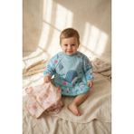 Babydonat Tinyjoy Su Geçirmez Uzun Kollu Mama Önlüğü Seti 6-24 Ay - 2'li Paket Ayıcık ve Balina Desenli Leke Tutmaz Blw Önlüğü - Çok Renkli - Standart
