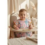 Babydonat Tribal Joy Su Geçirmez Leke Tutmaz Geometrik Desenli Cepli Bebek Mama Önlüğü - Blw Uyumlu Geniş Kesim Koruyucu Önlük 6-24 Ay - Çok Renkli - Standart