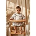 Babydonat Wild Safari Hayvan Desenli Su Geçirmez Kollu Bebek Mama Önlüğü - Blw Uyumlu Leke Tutmaz Aktiviteli Mama Önlüğü 6-24 Ay - Çok Renkli - Standart