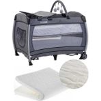 Babydoor 2050 Sleepy Oyun Parki 70X110 Cm Bebek Besik+Yatak Hediyeli Gri