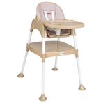 BabyDOOR 3105 Bambu Mama Çalışma Masalı Pedli Bej Mama Sandalyesi