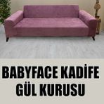 Babyface Kadife Kumaş Üçlü & Çekyat Koltuk Kılıfı - 180 x 230 cm - Gül Kurusu