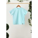 Babygiz Bebe Mavi Kız Çocuk Kısa Kollu Bisiklet Yaka Terletmez, Rahat Pamuklu Penye T-Shirt - Bebe Mavisi - 7 - 8 Yaş