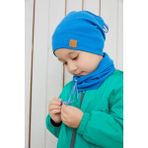 Babygiz Erkek Bebek Çocuk Mavi Ip Detaylı Şapka Bere Boyunluk Takım Rahat %100 Pamuklu Kaşkorse - 4 - 6 Yaş