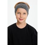 Babygiz Füme Desenli-Siyah Erkek Çocuk Pamuklu Penye Oversize Kamuflaj T-Shirt Bandana İkili Takım - 7 - 8 Yaş