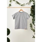 Babygiz Gri Kız Çocuk Kısa Kollu Bisiklet Yaka Terletmez, Rahat Pamuklu Penye T-Shirt - 7 - 8 Yaş
