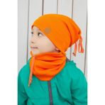 Babygiz Kız Bebek Çocuk Turuncu Şapka Bere El Yapımı Rahat Cild Dostu %100 Pamuklu Kaşkorse - 805-Turuncu - 14 Yaş