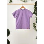Babygiz Lila Erkek Çocuk Kısa Kollu Bisiklet Yaka Terletmez, Rahat Pamuklu Penye T-Shirt - 9 - 10 Yaş