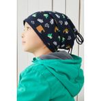 Babygiz Pamuklu Çift Katlı Yumuşak Penye Lacivert Erkek Çocuk Bebek Şapka Bere - 6 - 18 Ay