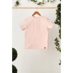 Babygiz Pudra Erkek Çocuk Kısa Kollu Bisiklet Yaka Terletmez, Rahat Pamuklu Penye T-Shirt - 7 - 8 Yaş