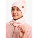 Babygiz Pudra Kız Çocuk Kürk Ponponlu Şapka Bere Boyunluk Takım Pamuklu Kaşkorse - 10 - 14 Yaş