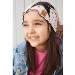 Babygiz Pudra Siyah Çocuk Bebek Şapka Bere Yumuşak %100 Pamuklu Penye Yıldız Seri
