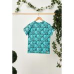 Babygiz Turkuaz Kız Çocuk Kısa Kollu Bisiklet Yaka Terletmez, Rahat Pamuklu Penye T-Shirt - 7 - 8 Yaş