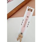 BABYHANDLOVE Ahşap Klipsli Pembe Emzik Askısı
