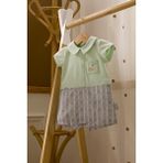 Babyhola %100 Pamuk Bisiklet Nakışlı Erkek Kız Bebek Şort Yazlık Bayramlık Tulum 13654 - Standart - Beyaz