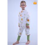 Babyhola 2-8 Yaş 1 Tog Pazen Çocuk Uyku Tulumu Unisex Uzun Kollu Uyku Tulumu