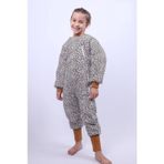 Babyhola 2-9 Yaş 2.5 Tog Elyaf Dolgulu Çocuk Uyku Tulumu Leopar Desen 23504