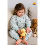Babyhola 2-9 Yaş 2.5 Tog Premium Kalite Kalın Elyaf Dolgulu Kız Erkek Çocuk Uyku Tulumu Yeşil Fil 6020