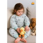 Babyhola 2-9 Yaş 2.5 Tog Premium Kalite Kalın Elyaf Dolgulu Uzun Kollu Kız Erkek Çocuk Uyku Tulumu Yeşil Fil 6020