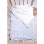 Babyhola Organik %100 Triko Velsoft Bebek Battaniye Yenidoğan Hastane Çıkışı 4041